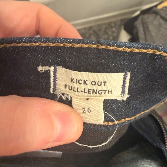 Madewell Kickout Full Length Jeans in Rinse Wash. Size 26 - Picture 5 of 5